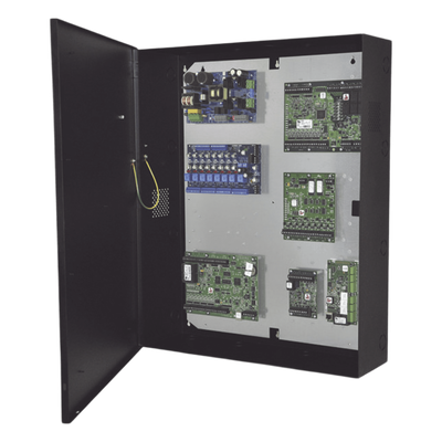 Gabinete de seguridad integrada / Acero 16 AWG / Backplane extraíble / 4 baterías 12VDC/7Ah / Compatible Mercury y socios líderes