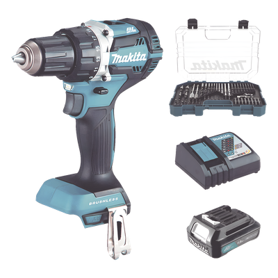 Taladro Rotomartillo Inalámbrico / 18Vcc / 1,900 RPM / 21 Configuraciones de Torque / Motor Brushless / Broquero 1/2" (12.7 mm)