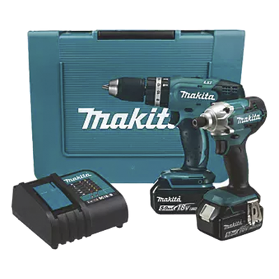 Kit Taladro Rotomartillo y Atornillador de Impacto / 18V / 2 Baterías 5.0 Ah / Cargador Rápido / 38 Nm y 155 Nm / 1.64 pies-lb y 114.3 ft-lb