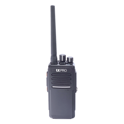 Radio Portátil VHF 136-174 MHz, Digital DMR y Analógico, 5 W, Incluye antena, batería, cargador y clip, 16 canales preconfigurados