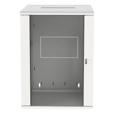 Gabinete de Montaje en Pared / 19in / 18 UR / 762mm (2.5 ft) Profundidad / Ventana de Seguridad / Blanco