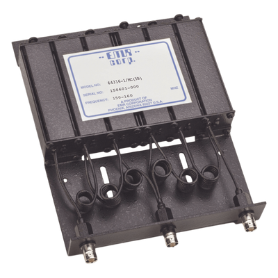 Duplexer Compacto / 150-160 MHz / 4.6-6 MHz Sep. Tx-Rx / 50 W / BNC Hembra / 11 x 5.5 x 6.5 in