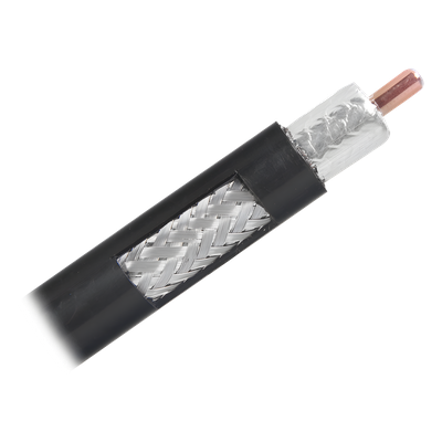Cable Coaxial de Baja Pérdida / 75 Ohms / 305 m (1000 ft) / Atenuación 1.6 dB a 450 MHz / Radio de Doblez 152.4 mm (6 in)