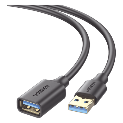 Cable Extensor USB 3.0 / 5 Gbps / 1 m (3.3 ft) / Macho-Hembra / Blindaje Múltiple / Conectores Baño de Oro