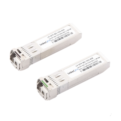 Transceptor Óptico SFP+ Bidireccional / 10 Gbps / Monomodo 1270 & 1330 nm / Alcance 40 km (131,233 ft) / LC/UPC Simplex / DDM / Hot-Pluggable