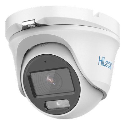 Cámara Turret TURBOHD / 2 Megapixel / Color 24/7 / Luz Blanca 20 m (65.6 ft) / Ángulo 102° / Micrófono Integrado / IP66