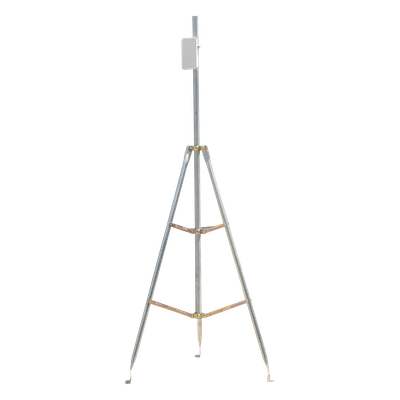 Kit de Montaje Trípode con Mástil / Acero Galvanizado / Altura Total 4.52 m (14.8 ft) / Capacidad 6 kg / Antenas Plato < 25 cm