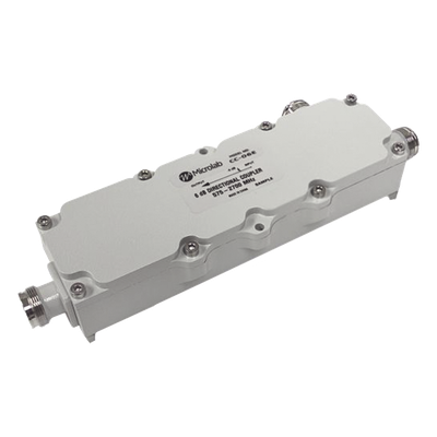 Acoplador direccional / 7 dB / 575-2700 MHz / 300 W / IP67 / 4.3-10 / 161 dBc / 1.89-8.86 pies