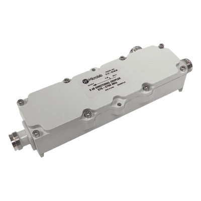 Acoplador direccional / 10dB / 575-2700MHz / 300W RMS / 1kW pico / PIM -161dBc / IP67 / Conector 4.3-10