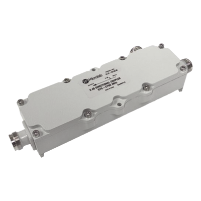Acoplador direccional / 20 dB / 575-2700 MHz / 300 W / -161 dBc PIM / 4.3-10 / IP67 / 1.89-8.86 pies