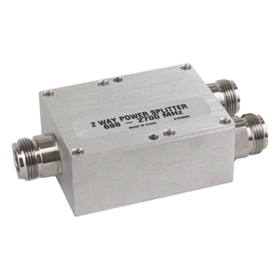 Divisor de Potencia Wilkinson / 2 Vías / 694-2700 MHz / 50W / Conectores 4.3-10 / IP64 / PIM -154 dBc