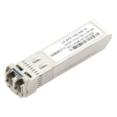 Transceptor Óptico SFP+ / 10 Gbps / Monomodo / 1310 nm / Alcance 10 km / LC/UPC Dúplex / DDM