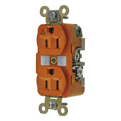 Contacto Dúplex Industrial / 15A 125V / NEMA 5-15R / Aislado 2,000V / Nylon Resistente / -40°C a 75°C