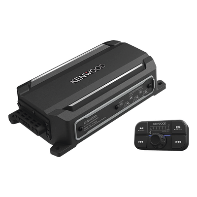 Amplificador Clase D Marine / 4 Canales / 600 W Máxima / 50 W x 4 RMS a 4Ω / Bluetooth / IPX7 Sumergible / Control Remoto