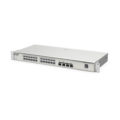 Switch Administrable Capa 2 / 24 Puertos Gigabit / 4 SFP+ 10Gb / Conmutación 128 Gb/s / Sin Ventilador / Protección 6 kV