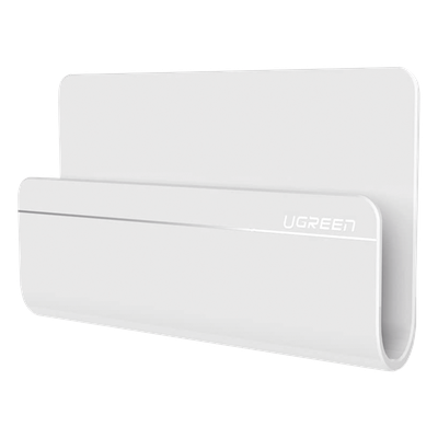 Soporte de Pared Adhesivo / Compatible Dispositivos 165×81×26.5 mm / Adhesivo 3M / Gestión de Cables / Material ABS / Color Blanco