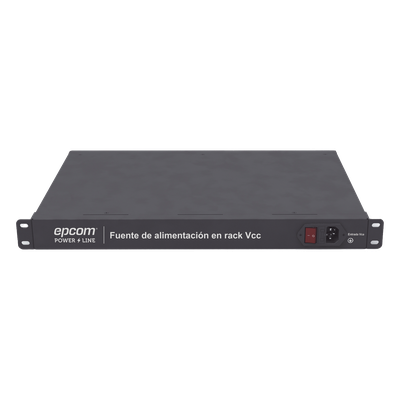 Fuente de Alimentación Rack 19" / 16 Puertos / 12 VDC / 600W / 20A Total / 2.5A por Puerto / Voltaje Regulable con Display