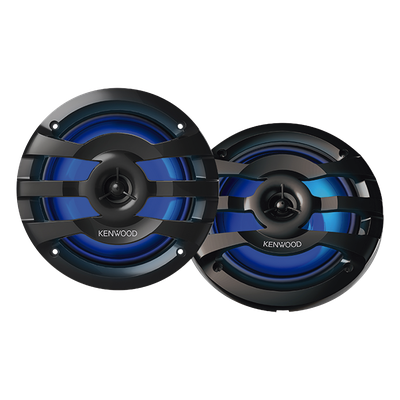 Altavoces Marinos / 6.5 Pulgadas / 260 W Máxima / IPX5 / LED Multicolor con RF / Tweeter 1/2 Pulgada / 65 Hz - 21 kHz