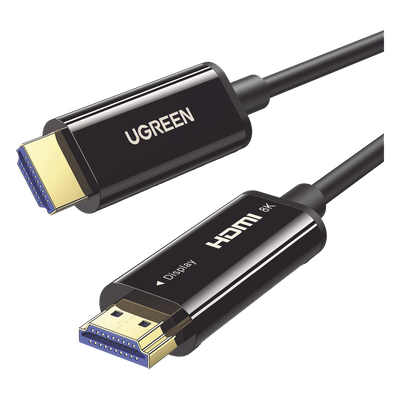 Cable HDMI por Fibra Óptica / 8K@60Hz / HDMI 2.1 / 48 Gbps / 10 m (32.81 ft) / Fibra 4 Núcleos + Cobre 7 Núcleos / HDR / eARC / Aleación Zinc