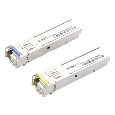 Transceptor SFP+ Industrial / 10 Gbps / Monomodo Bidireccional 1270 & 1330 nm / LC/UPC Simplex / DDM / 10 km (32,808 ft) / 2 Piezas