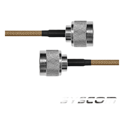 Jumper Coaxial / 30 cm (11.81 pulgadas) / Conectores N Macho a N Macho / Cable RG142 / Entornos Industriales