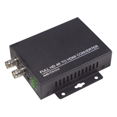 Convertidor de video / CVI TVI AHD CVBS a HDMI / Salida 1080P 60fps / Bucle BNC / Soporte 8MP / Alimentación 5V 1A