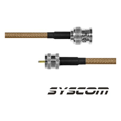 Jumper Coaxial / BNC Macho a Mini UHF Macho / Cable RG142 / 30 cm (1 pie)