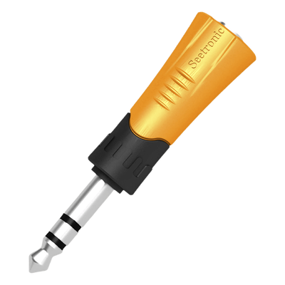 Adaptador de Audio Estéreo / 1/4" (6.35 mm) a Jack 3.5 mm / Carcasa Plástica Resistente
