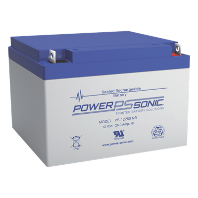 Batería de respaldo / 12V / 26AH / Tecnología AGM-VRLA / Terminales T12 / Certificación UL
