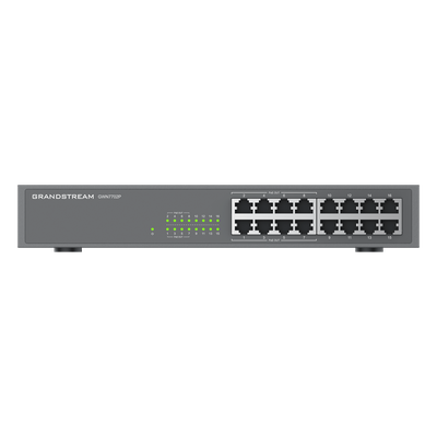 Switch PoE+ 16 Puertos Gigabit No Administrable / 8 Puertos PoE+ 802.3af/at / 145W Total / 16 Gbps / Rack 19" / 0.92 x 0.59 x 1.73 pies