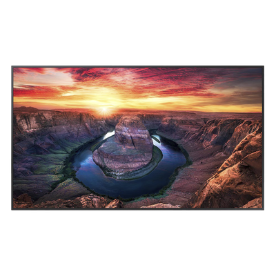 Pantalla Profesional LED / 65" / UHD 4K 3840x2160p / 500 Nits / Operación 24/7 / IP5X / Tizen 7.0 / Wi-Fi y Bluetooth