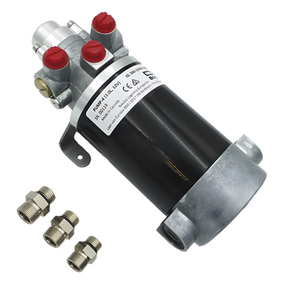 Bomba Hidráulica de Engranajes / 12 V CC / Reversible / Caudal 3.0 L/min / Desplazamiento 290-960 cc / Conexiones ORB / Embarcaciones hasta 21 m (70 ft)