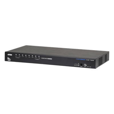 Switch KVM HDMI / 8 puertos / USB / Cascada 3 niveles / 512 PCs / Resolución 1920x1200 @ 60Hz