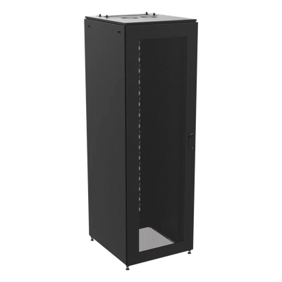 Gabinete de Telecomunicaciones / 600 mm Ancho / 1000 mm Profundidad (3.28 ft) / 45 UR / Puertas Perforadas / Color Negro