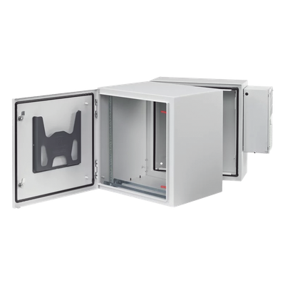Gabinete Industrial / 12 UR / 24x24x30 in / NEMA 4/12 IP66 IK10 / Aire Acondicionado 2000 BTU / Acero / Montaje Pared