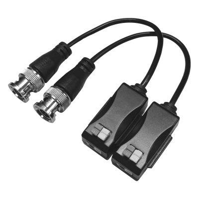 Kit de Transceptores Pasivos / 4K Ultra HD / 470m a 720p / UTP / Pig Tail BNC / Protección Grado 3 / 60dB de Inmunidad