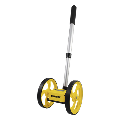 Odómetro Manual / Doble Rueda 6" / Medición 10,000 m (32,808 ft) / Mango Extensible / Plegado 44 cm (17.3 in)