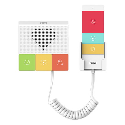 Intercomunicador SIP / 2 Líneas / 6 Botones Antibacteriales / IP54 / 1 Relevador / Wi-Fi 2.4G/5G