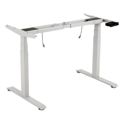Base de Escritorio Motorizado Profesional / Altura Ajustable 60-125 cm (1.97-4.10 ft) / 3 Presets de Posiciones / Carga Máxima 100 kg / Elevación 30 mm/s / Color Blanco