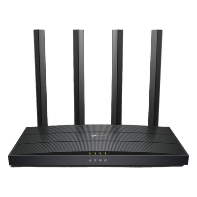 Router WiFi 6 AX 1500Mbps / MU-MIMO 2X2 y OFDMA / 1 Puerto WAN 10/100/1000 Mbps / 3 Puertos LAN 10/100/1000 Mbps / 4 Antenas / Conexión Inalámbrica OneMesh