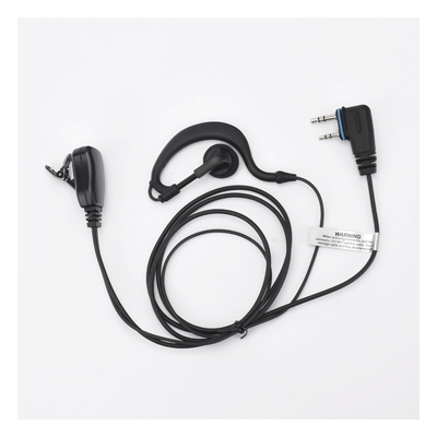 Micrófono-Audífono / Gancho Ajustable / PTT de Solapa / Cable Kevlar / 2 Pines / Compatible ICOM