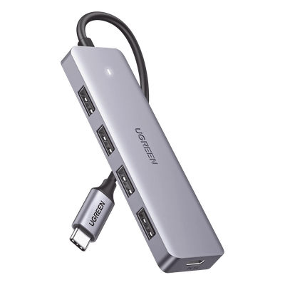Hub USB-C / 4 Puertos USB-A 3.0 / 5Gbps / OTG / 15cm / 4.1x1.2x0.4in