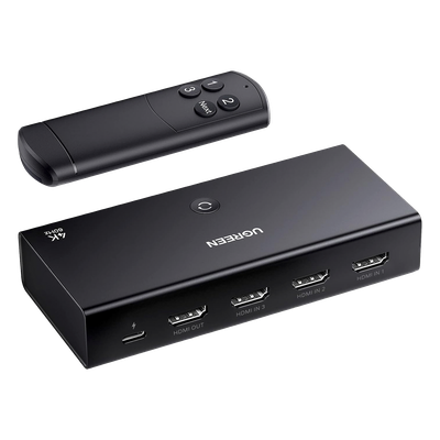 Conmutador HDMI / 3 Entradas a 1 Salida / 4K@60Hz / HDR / 3D / Dolby Atmos / HDCP 2.2 / HDMI 2.0 / Control Remoto