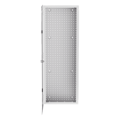 Gabinete de Montaje en Pared / Acero Calibre 18 / 42 in de Altura / Capacidad 16 kg (35.3 lb) / Puerta Reversible con Cerradura / Ventilación Optimizada