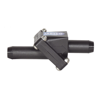 Válvula Anti-Retorno en Línea / Conexión 19 mm (3/4') / Cuerpo 108x55x50 mm / Cebado de Bomba / Puerto Ajustable