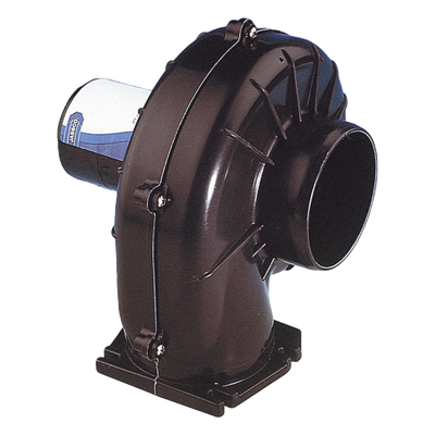 Soplador de Montaje Flexible / 75 mm (3') / 12 Vcd / Carcasa de Plástico Reforzado / Salida Multidireccional / Normativa Marina