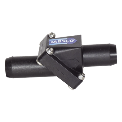 Válvula Antirretorno en Línea / Conexión 25 mm (1') / Plástico con Válvula de Nitrilo / Puerto Ajustable / 0.11 kg