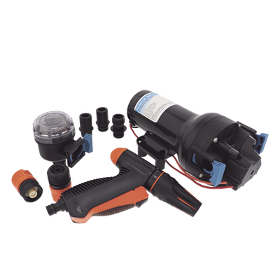 Bomba de Diafragma Marina / 12 VCC / 5 GPM (18.9 LPM) / 70 PSI (4.8 BAR) / Autocebante 2.4 m (8 ft) / IPX6