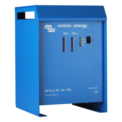 Cargador de Baterías Marino / 24 V / 100 A / Entrada Universal 90-265 VCA y 90-400 VCC / Bancos 500-1000 Ah / Homologación GL Categoría C EMC1