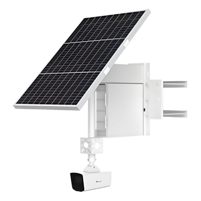 Cámara Solar 4G con IA LPR / 4 Megapixel / Visión Nocturna 20 m (65.6 ft) / Batería 9 Días / IP67 / Montaje para Poste
